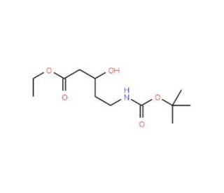 (R)-N-Boc-5-Amino-3-hydroxy-pentanoic acid ethyl ester (CAS 182370-56-5) - chemical structure image