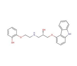 (R)-(&plus;)-O-Desmethyl Carvedilol (CAS 123372-14-5) - chemical structure image
