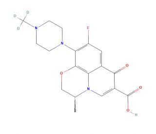 (R)-Ofloxacin-d3 (CAS 1346617-10-4) - chemical structure image