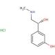(R)-(−)-Phenylephrine hydrochloride (CAS 61-76-7) - chemical structure image