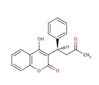 (R)-(&plus;)-Warfarin (CAS 5543-58-8) - chemical structure image