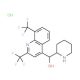 (R*,R*)-(2,8-Bis-trifluoromethyl-quinolin-4-yl)-piperidin-2-yl-methanol hydrochloride (CAS 58560-52-4) - chemical structure i