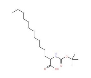 (R,S)-Boc-2-amino-tetradecanoic acid (CAS 129850-62-0) - chemical structure image