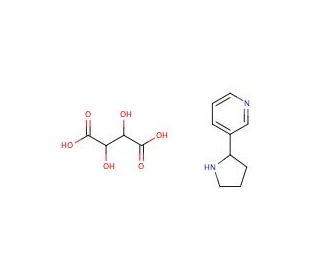 (R,S)-Nornicotine Bitartrate - chemical structure image