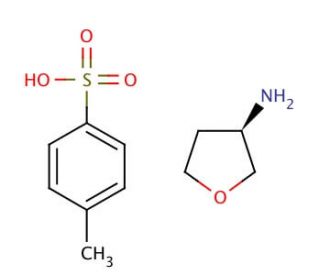(R)-(&plus;)-Tetrahydro-3-furylamine p-toluenesulfonate salt (CAS 111769-27-8) - chemical structure image