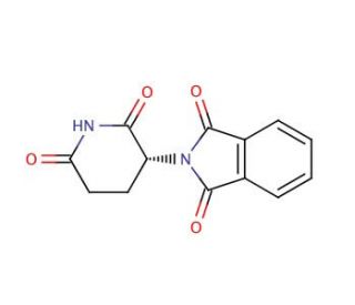 (R)-(&plus;)-Thalidomide (CAS 2614-06-4) - chemical structure image