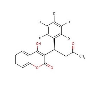 R-(&plus;)-Warfarin-d5 (CAS 773005-79-1) - chemical structure image