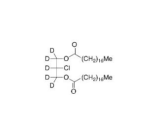 rac-1,2-Distearoyl-3-chloropropanediol-d5 (CAS 1246818-85-8) - chemical structure image