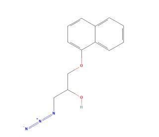 rac-1-Azido-3-(1-naphthalenyloxy)-2-propanol (CAS 87102-64-5) - chemical structure image
