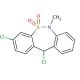 rac 3,11-Dichloro-6,11-dihydro-6-methyl-dibenzo[c,f][1,2]thiazepine 5,5-Dioxide (CAS 26638-66-4) - chemical structure image