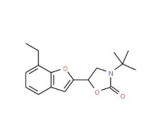rac-3-tert-Butyl-5-(7-ethyl-2-benzofuranyl)-2-oxazolidinone (CAS 1076199-68-2) - chemical structure image