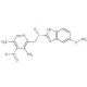 rac 4-Desmethoxy-4-nitro Omeprazole (CAS 317807-10-6) - chemical structure image