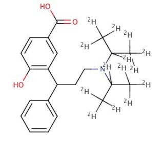 rac 5-Carboxy Tolterodine-d14 (CAS 1189681-84-2) - chemical structure image