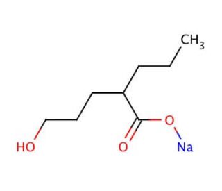 rac 5-Hydroxy Valproic Acid Sodium Salt (CAS 53660-23-4) - chemical structure image