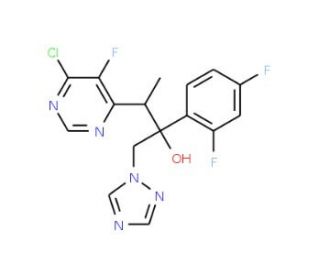 rac-6-Chloro Voriconazole (CAS 188416-35-5) - chemical structure image