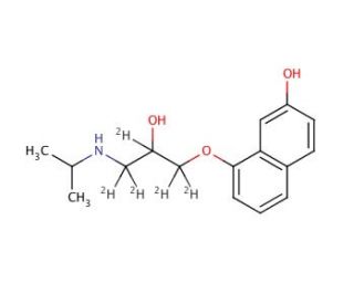 rac 7-Hydroxy Propranolol-d5 - chemical structure image