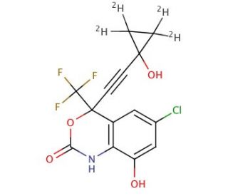 rac 8,14-Dihydroxy Efavirenz-d4 - chemical structure image