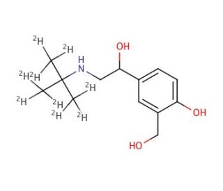 rac Albuterol-d9 (CAS 1173021-73-2) - chemical structure image
