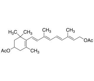 rac all-trans 3-(Acetyloxy)-retinol Acetate (CAS 76686-33-4) - chemical structure image