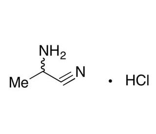 rac-&alpha;-Aminopropionitrile Hydrochloride (CAS 72187-91-8) - chemical structure image