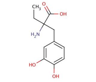 rac &alpha;-Ethyl DOPA (CAS 35115-72-1) - chemical structure image