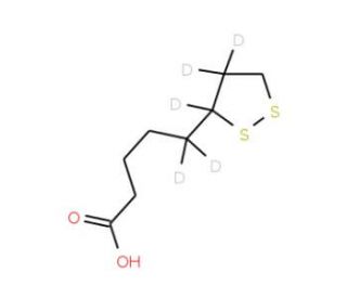rac &alpha;-Lipoic Acid-d5 (CAS 1189471-66-6) - chemical structure image