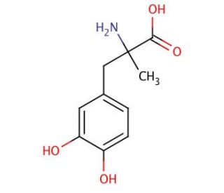 rac &alpha;-Methyl DOPA (CAS 55-40-3) - chemical structure image