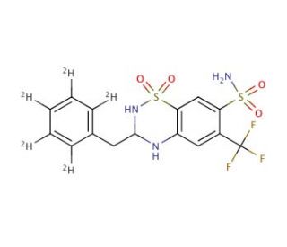 rac Bendroflumethiazide-d5 - chemical structure image