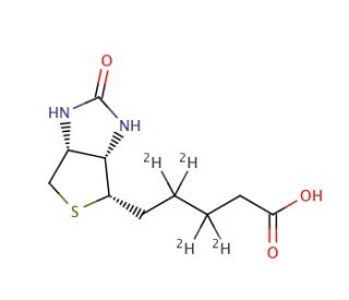 rac Biotin-d4 (CAS 1217850-77-5) - chemical structure image