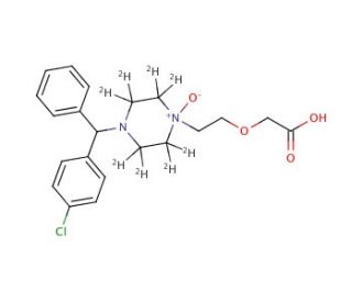rac Cetirizine-d8 N-Oxide - chemical structure image