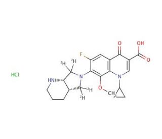 rac cis Moxifloxacin-d4 Hydrochloride (CAS 1217802-65-7) - chemical structure image