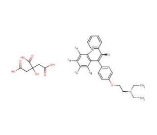 rac Clomiphene-d5 Citrate (CAS 1217200-17-3) - chemical structure image