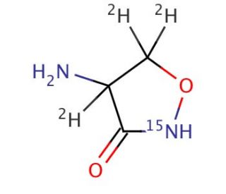 rac Cycloserine-15N,d3 (CAS 68-41-7 (unlabeled)) - chemical structure image