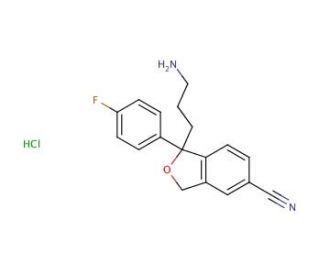 rac Didemethyl Citalopram Hydrochloride (CAS 1189694-81-2) - chemical structure image
