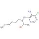 rac erythro-3-(5-Amino-6-chloropyrimidin-4-ylamino)-nonan-2-ol (CAS 75166-65-3) - chemical structure image