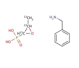 rac Fosfomycin-13C3 Benzylamine Salt (CAS 26772-57-6 (unlabeled)) - chemical structure image