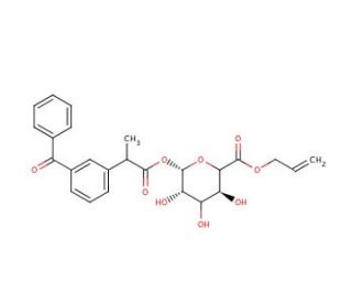 rac Ketoprofen Glucuronide Allyl Ester - chemical structure image