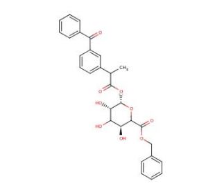 rac Ketoprofen Glucuronide Benzyl Ester - chemical structure image