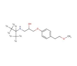 rac Metoprolol-d7 (CAS 51384-51-1 (unlabeled)) - chemical structure image