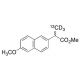 rac-Naproxen Methyl Ester-13C,d3 (CAS 30012-51-2) - chemical structure image
