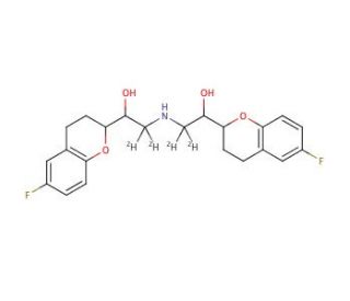 rac Nebivolol-d4 (Major) (CAS 138402-11-6 (unlabeled)) - chemical structure image