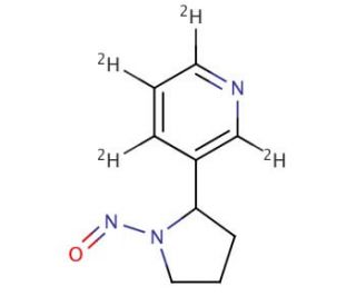 rac N&prime;-Nitrosonornicotine-D4 (CAS 66148-19-4) - chemical structure image