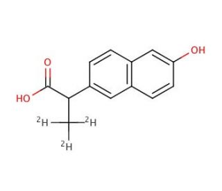 rac O-Desmethyl Naproxen-d3 - chemical structure image