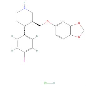 rac-Paroxetine-d4 Hydrochloride (CAS 1217683-35-6) - chemical structure image