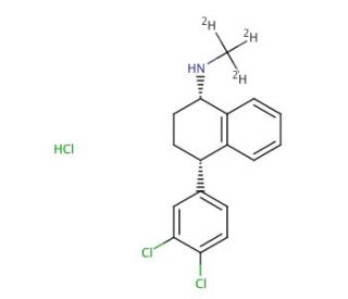 rac Sertraline-d3 Hydrochloride - chemical structure image