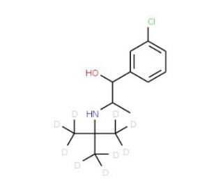 rac threo-Dihydrobupropion-d9 - chemical structure image