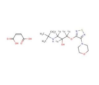 rac Timolol-d5 Maleate (CAS 1217260-21-3) - chemical structure image