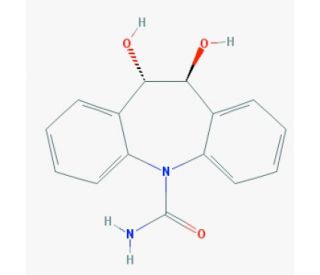 rac trans-10,11-Dihydro-10,11-dihydroxy Carbamazepine (CAS 58955-93-4) - chemical structure image