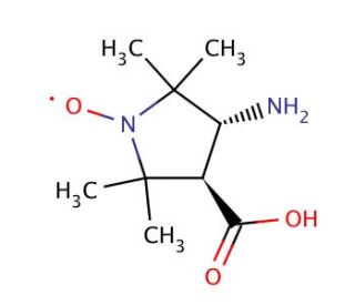 rac trans-3-Amino-1-oxyl-2,2,5,5-tetramethylpyrrolidine-4-carboxylic Acid (CAS 15871-58-6) - chemical structure image