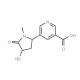 rac trans-3′-Hydroxy Cotinine-3-carboxylic Acid - chemical structure image
